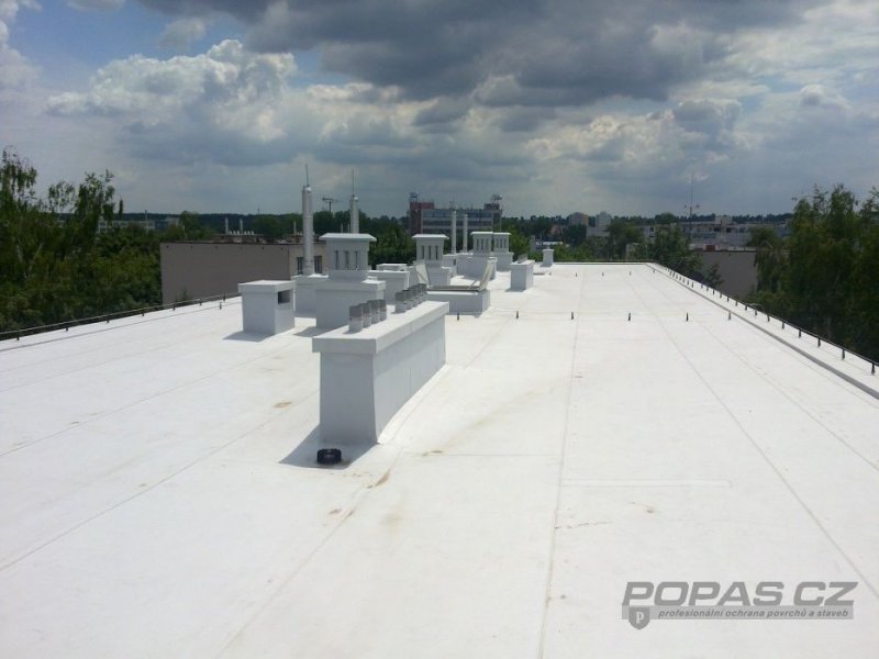 Hydroizolace střechy, Písečná, Hradec Králové